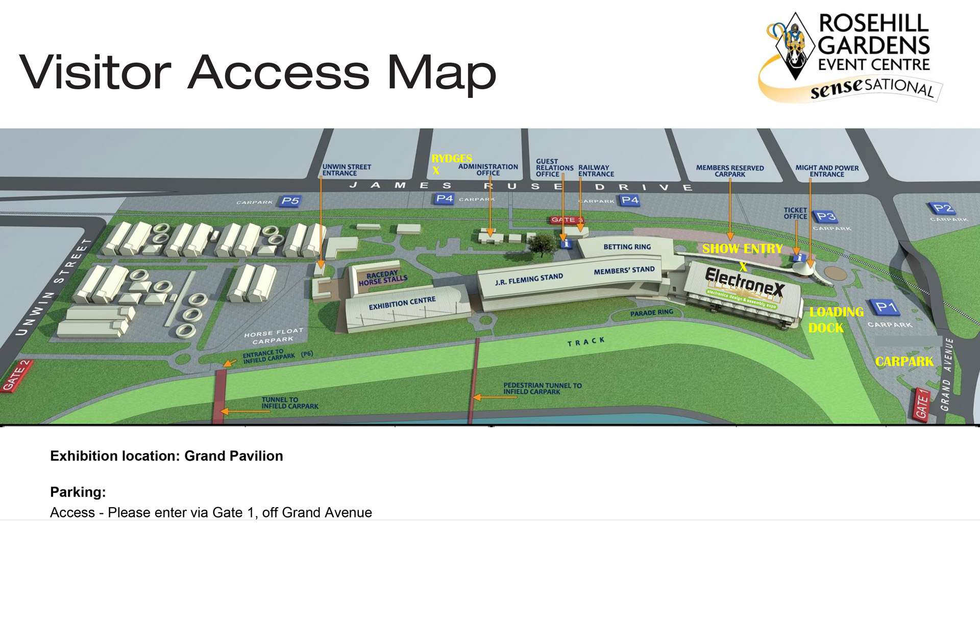 Electronex Rosehill Gardens Map And Parking